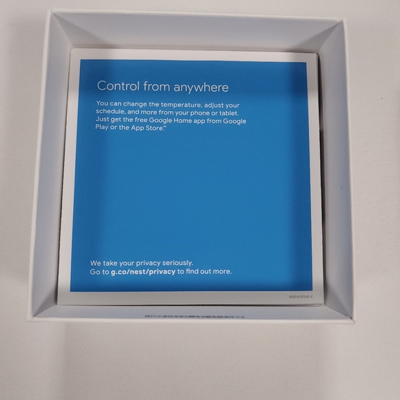 Google Nest Thermostat Smart Programmable Wifi Thermostat New Open Box - Picture 10 of 10